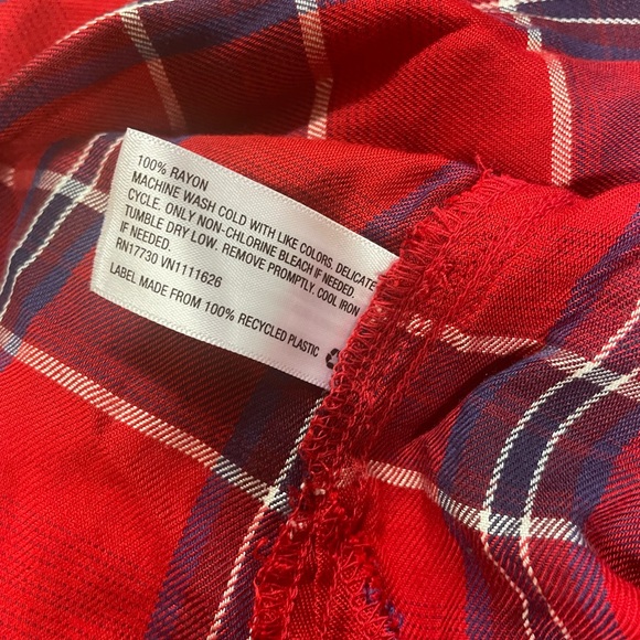 Maternity Plaid blouse/top - Picture 9 of 10